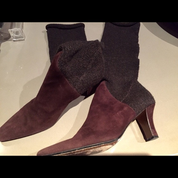 WALTER STEIGER - SUEDE & WOOL BOOTS - Picture 4 of 7
